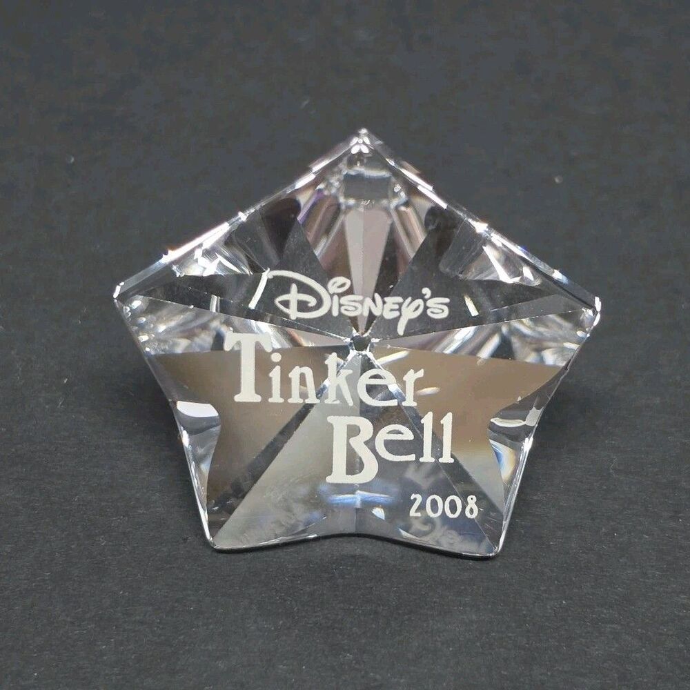 SWAROVSKI CRYSTAL DISNEY TINKERBELL TITLE PLAQUE 2008